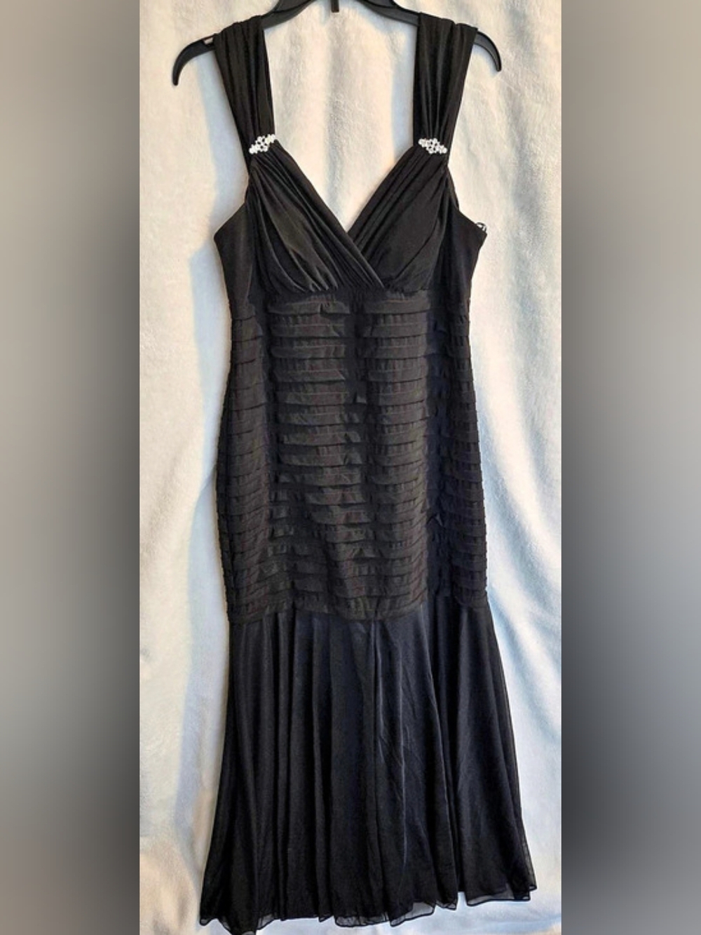R&M Richards Black Black Dress Size 14